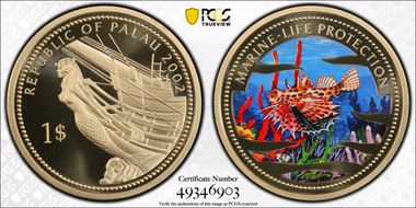 2002 $1 KM-56 Lion Fish PR69DCAM