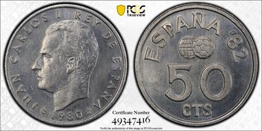 1980 50C World Cup (1980) MS67