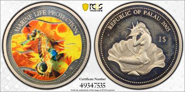 2005 $1 KM-140 Sea Horse PR68DCAM