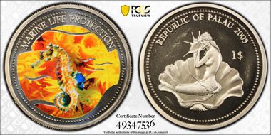 2005 $1 KM-140 Sea Horse PR68DCAM