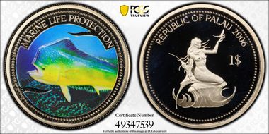 2006 $1 KM-128 Mahi Mahi PR69DCAM