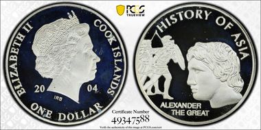 2004 $1 Alexander the Great History of Asia PR68DCAM
