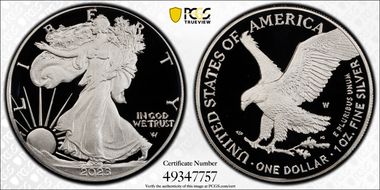 2023-W  $1 Silver Eagle Congratulations Set PR70DCAM