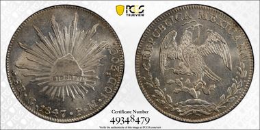 1847-Go PM 8 R Go30 MS63