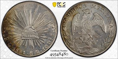 1881-Go SB 8 R Go62 MS63