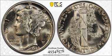1939-D/D 10C RPM, FS-501 MS65FB