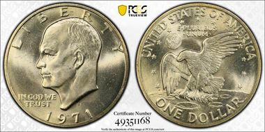 1971-S $1 Silver MS65