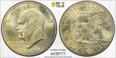 1971-S $1 Silver MS65