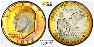 1972-S $1 Silver PR67DCAM