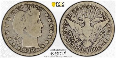 1906-D 25C VG8