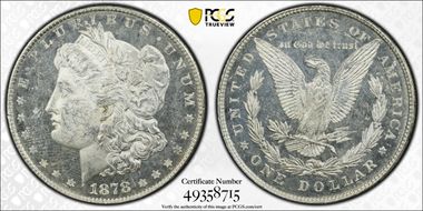 1878 8TF $1 VAM 1 Spear Point MS61PL