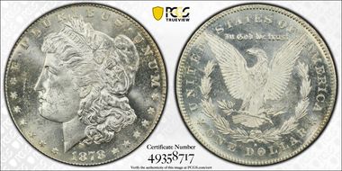 1878-S $1 VAM 76, Lava Wing MS63