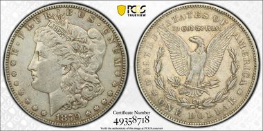 1879-S $1 VAM 50, Rev. of 1878 XF40