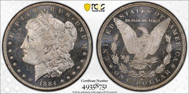 1884-O $1 MS64DMPL