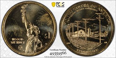 2022-D $1 American Innovation TN TVA Pos. A MS66