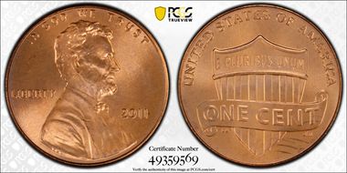 2011 1C Shield MS67RD