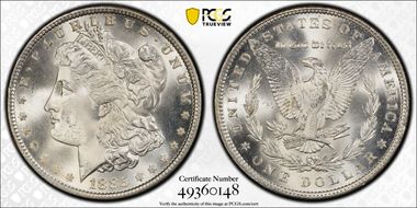 1885 $1 MS66