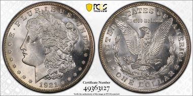 1921-D $1 MS65+