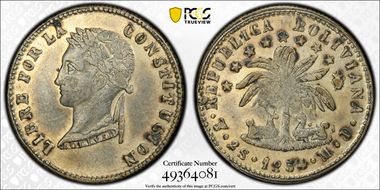 1854-PTS MJ 2 Sol KM-121.2 AU50