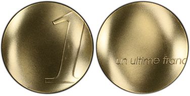 2001 1 Fr The Last Franc/Au KM-1290a SP67