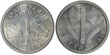 1943-B 1 Fr Gad-471 F-223 MS64