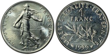 1999 1 Fr Gad-474 MS67