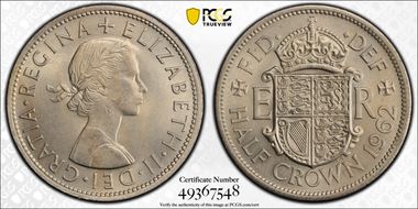 1962 1/2 Cr S-4145 MS65