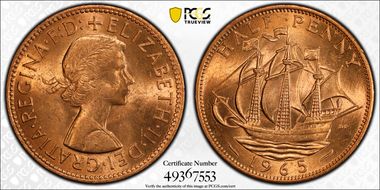 1965 1/2D S-4158 MS63RD