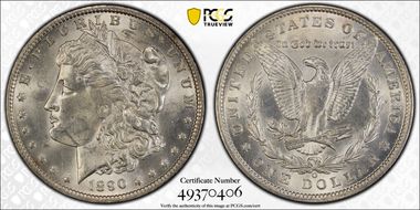 1890-O $1 MS62