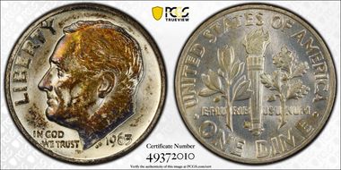 1963-D 10C MS66FB