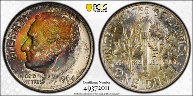 1964 10C MS66