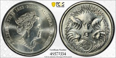 2023 5C QEII Memorial 1952-2022 MS67