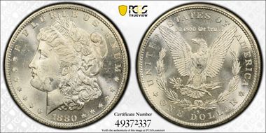 1880-S $1 MS64