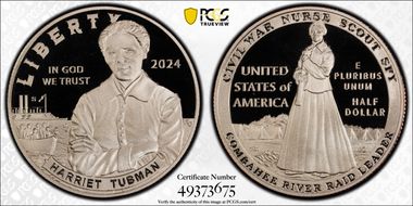 2024-S 50C Harriet Tubman First Strike PR69DCAM