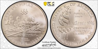 1996-D $1 Rowing MS69