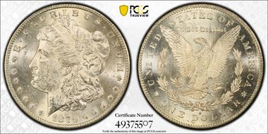 1879-S $1 Reverse of 1878 MS62