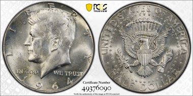 1964-D 50C DDO, FS-101 MS64