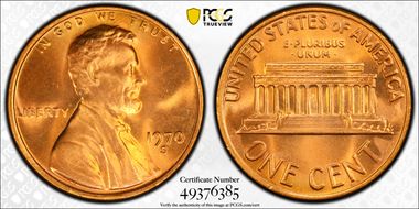 1970-S 1C Large Date MS66RD