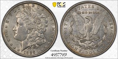 1886 $1 AU53