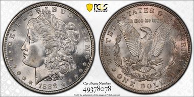 1888 $1 MS64