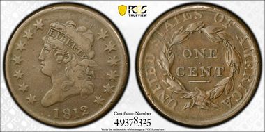 1812 1C Large Date VF20BN