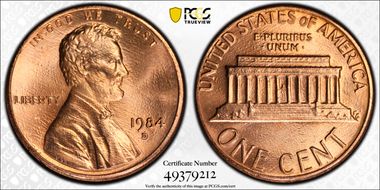 1984-D 1C MS67RD