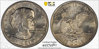 1981-D SBA$1 MS67