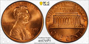1985-D 1C MS68RD