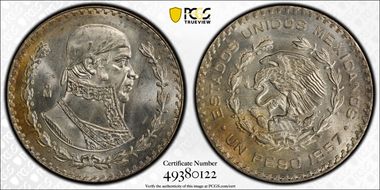 1957-Mo Peso KM-459 MS66