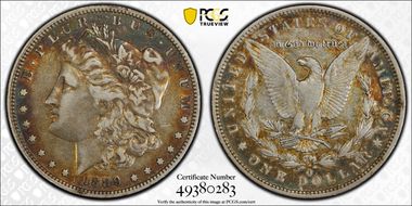 1889-O $1 VAM 1A Clashed E VF30