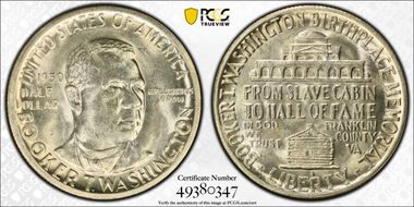 1950-S 50C Booker T. Washington MS64