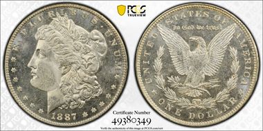 1887 $1 MS64DMPL