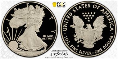2012-S $1 Silver Eagle 75th Anniversary SF Mint Set First Strike PR70DCAM