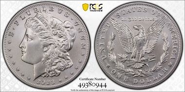 2023 $1 Morgan Dollar First Strike MS70